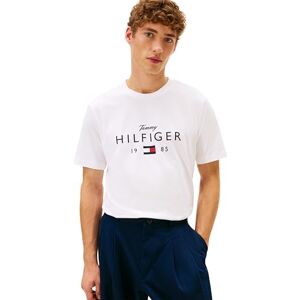 Tommy Hilfiger Herren T-Shirt Kurzarm Brand Love mit großem Logo, Weiß (White), XXL Tommy Hilfiger Herren T-Shirt Kurzarm Brand Love mit großem Logo, Weiß (White), XXL