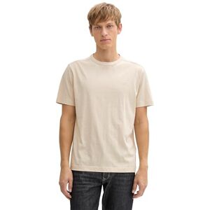 TOM TAILOR T-Shirt mit Brusttasche, Peachy orange White Injected, XL TOM TAILOR T-Shirt mit Brusttasche, Peachy orange White Injected, XL