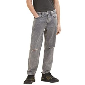 TOM TAILOR Denim Herren Loose Fit Jeans 10222 Destroyed Light Stone Grey Den 32W / 32L TOM TAILOR Denim Herren Loose Fit Jeans 10222 Destroyed Light Stone Grey Den 32W / 32L