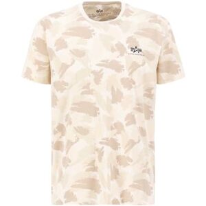 Alpha Basic T Small Logo Camo T-Shirt für Herren Sand Camo Alpha Basic T Small Logo Camo T-Shirt für Herren Sand Camo