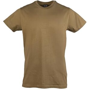 Mil-Tec US Style T‑Shirt Herren • Klassisches Bundeswehr T-Shirt aus Baumwolle mit Rundhals Ausschnitt • Hochwertiges & weiches Basic Shirt für Alltag, Outdoor, Arbeit • Braun, XL Mil-Tec US Style T‑Shirt Herren • Klassisches Bundeswehr T-Shirt aus Baumwolle mit Rundhals Ausschnitt • Hochwertiges & weiches Basic Shirt für Alltag, Outdoor, Arbeit • Braun, XL