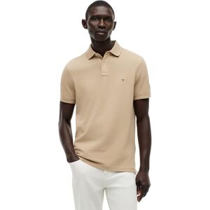 Tommy Hilfiger Herren Poloshirt Kurzarm 1985 Regular Fit, Beige (Batique Khaki), L Tommy Hilfiger Herren Poloshirt Kurzarm 1985 Regular Fit, Beige (Batique Khaki), L