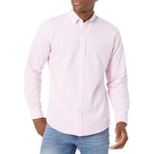 Amazon Essentials Herren Langärmliges Hemd aus Stretch-Oxford in normaler Passform (erhältlich in Big & Tall), Blassrosa, S Amazon Essentials Herren Langärmliges Hemd aus Stretch-Oxford in normaler Passform (erhältlich in Big & Tall), Blassrosa, S