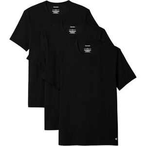 Calvin Herren 3er Pack T-Shirts Kurzarm Crew Neck Basic, Schwarz (Black, Black, Black), M Calvin Herren 3er Pack T-Shirts Kurzarm Crew Neck Basic, Schwarz (Black, Black, Black), M