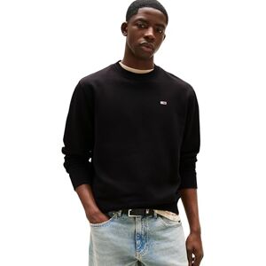 Tommy Jeans Herren TJM Reg Flag Crew Dm0dm20741 Pullover Sweatshirt, Black (Black), XXL EU Tommy Jeans Herren TJM Reg Flag Crew Dm0dm20741 Pullover Sweatshirt, Black (Black), XXL EU