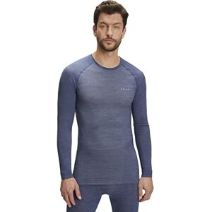 FALKE Herren Baselayer-Shirt Wool-Tech Light Round Neck M L/S SH Wolle Funktionsmaterial schnelltrocknend 1 Stück, Blau (Capitain 6751), L FALKE Herren Baselayer-Shirt Wool-Tech Light Round Neck M L/S SH Wolle Funktionsmaterial schnelltrocknend 1 Stück, Blau (Capitain 6751), L