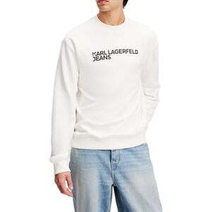 KARL LAGERFELD JEANS Herren Klj Reg Essential Logo 3 Sweatshirt, Weiß, L EU KARL LAGERFELD JEANS Herren Klj Reg Essential Logo 3 Sweatshirt, Weiß, L EU