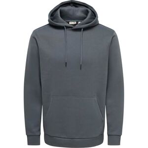 Only & Sons Herren O&S Weicher Kapuzen Pullover Basic Sweatshirt Hoodie Jumper Sweater ONSCERES, Farben:Grau, Größe Pullover:M Only & Sons Herren O&S Weicher Kapuzen Pullover Basic Sweatshirt Hoodie Jumper Sweater ONSCERES, Farben:Grau, Größe Pullover:M
