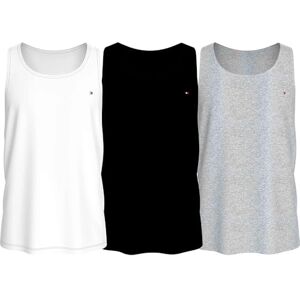 Tommy Hilfiger Herren 3er Pack Tank Tops Rundhalsausschnitt, Mehrfarbig (White/Black/Grey Heather), M Tommy Hilfiger Herren 3er Pack Tank Tops Rundhalsausschnitt, Mehrfarbig (White/Black/Grey Heather), M