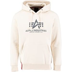 Alpha Basic Hoody Kapuzensweat für Herren White Alpha Basic Hoody Kapuzensweat für Herren White