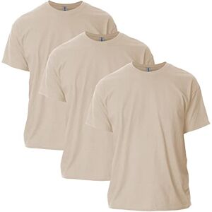 Gildan Unisex-Erwachsene Ultra Cotton, Style G2000, Multipack T-Shirt, Sand (3er-Pack), XL Gildan Unisex-Erwachsene Ultra Cotton, Style G2000, Multipack T-Shirt, Sand (3er-Pack), XL