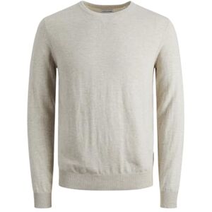 JACK & JONES JJEEMIL Knit Crew Neck NOOS Herren, Oatmeal/Detail:Melange, XL JACK & JONES JJEEMIL Knit Crew Neck NOOS Herren, Oatmeal/Detail:Melange, XL