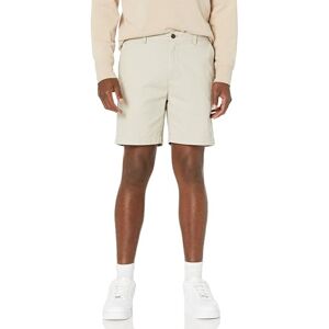 Amazon Essentials Herren Slim-Fit-Chinoshorts, 18cm, Stone, 32W Amazon Essentials Herren Slim-Fit-Chinoshorts, 18cm, Stone, 32W