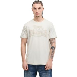Lonsdale Herren T-Shirt Normale Passform Logo L, Bone White/Sand Lonsdale Herren T-Shirt Normale Passform Logo L, Bone White/Sand