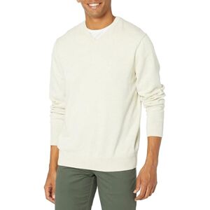 Amazon Essentials Herren V-Ausschnitt Pullover aus Baumwolle, Normale Passform, Oatmeal Heather, M Amazon Essentials Herren V-Ausschnitt Pullover aus Baumwolle, Normale Passform, Oatmeal Heather, M