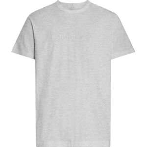 Calvin Herren T-Shirt Kurzarm Crew Neck Rundhalsausschnitt, Grau (Grey Heather), S Calvin Herren T-Shirt Kurzarm Crew Neck Rundhalsausschnitt, Grau (Grey Heather), S