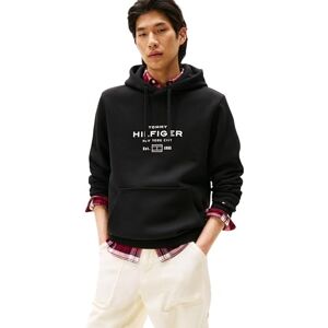 Tommy Hilfiger Herren Hoodie Oval Graphic mit Logo, Schwarz (Black), XS Tommy Hilfiger Herren Hoodie Oval Graphic mit Logo, Schwarz (Black), XS