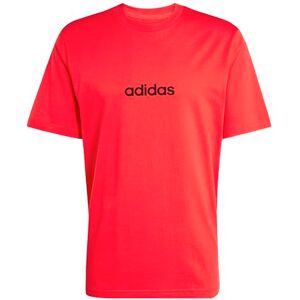 Adidas Herren Essentials Linear Single Jersey Shirt, Pure Ruby/Black, XXL Adidas Herren Essentials Linear Single Jersey Shirt, Pure Ruby/Black, XXL