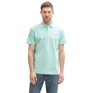 TOM TAILOR Herren 1045629 Poloshirt, 37457 Mint White Two Tone Pique, L EU TOM TAILOR Herren 1045629 Poloshirt, 37457 Mint White Two Tone Pique, L EU