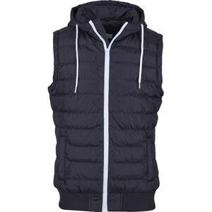 Urban Classics Small Bubble Hooded Vest Weste, blackwhite, M Urban Classics Small Bubble Hooded Vest Weste, blackwhite, M