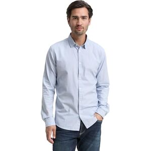TOM TAILOR Herren Slim Fit Hemd mit Struktur 1023881, 24183 Light Blue White Structure, M TOM TAILOR Herren Slim Fit Hemd mit Struktur 1023881, 24183 Light Blue White Structure, M