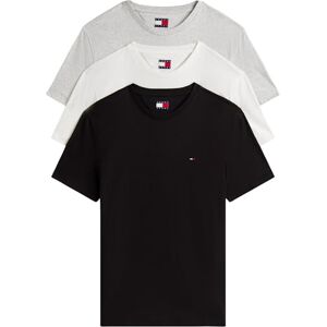 Tommy Jeans Herren 3er Pack T-Shirts Kurzarm aus Baumwolle, Mehrfarbig (Black/Lt Grey Htr/Ecru), XS Tommy Jeans Herren 3er Pack T-Shirts Kurzarm aus Baumwolle, Mehrfarbig (Black/Lt Grey Htr/Ecru), XS