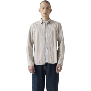 Levi's Herren Hemd Battery Housemark mit Logo, Slim Fit, Beige (Rory Stripe Bright White), L Levi's Herren Hemd Battery Housemark mit Logo, Slim Fit, Beige (Rory Stripe Bright White), L