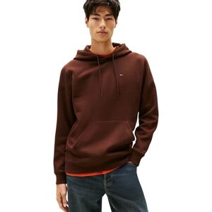 Tommy Jeans Herren Hoodie Regular Fit Flag Fleece mit Kapuze, Braun (Rich Brown), XXL Tommy Jeans Herren Hoodie Regular Fit Flag Fleece mit Kapuze, Braun (Rich Brown), XXL