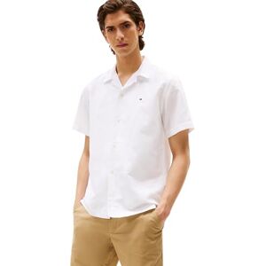 Tommy Hilfiger Herren Hemd Linen Blend Kurzarm, Weiß (White), M Tommy Hilfiger Herren Hemd Linen Blend Kurzarm, Weiß (White), M