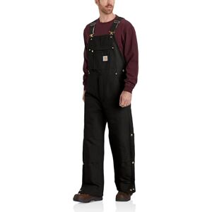 Carhartt , Herren, Lockere Segelleinen-Latzhose, Schwarz, W40/L32 Carhartt , Herren, Lockere Segelleinen-Latzhose, Schwarz, W40/L32