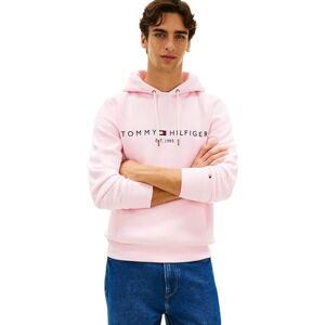 Tommy Hilfiger Herren Hoodie Logo mit Kapuze, Rosa (Pink Lily), XL Tommy Hilfiger Herren Hoodie Logo mit Kapuze, Rosa (Pink Lily), XL