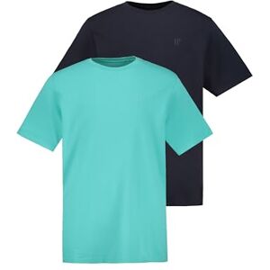 JP 1880 Herren große Größen Übergrößen Menswear L-8XL T-Shirts, Basic, 2er-Pack, Rundhals pastellmint L 702637430-L JP 1880 Herren große Größen Übergrößen Menswear L-8XL T-Shirts, Basic, 2er-Pack, Rundhals pastellmint L 702637430-L