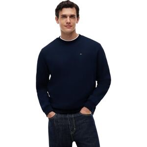Tommy Jeans Herren TJM Reg Flag Crew Dm0dm20741 Pullover Sweatshirt, Blue (Dark Night Navy), M EU Tommy Jeans Herren TJM Reg Flag Crew Dm0dm20741 Pullover Sweatshirt, Blue (Dark Night Navy), M EU