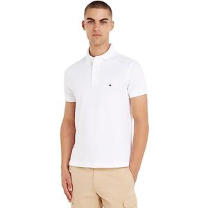 Tommy Hilfiger Herren Poloshirt Kurzarm 1985 Slim Fit, Weiß (White), XXL Tommy Hilfiger Herren Poloshirt Kurzarm 1985 Slim Fit, Weiß (White), XXL