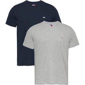 Tommy Jeans Herren TJM Xslim 2pack Jersey Tee EXT Dm0dm20687, Multi (Grey Htr/Dark Night Navy), XXL_Plus Tommy Jeans Herren TJM Xslim 2pack Jersey Tee EXT Dm0dm20687, Multi (Grey Htr/Dark Night Navy), XXL_Plus