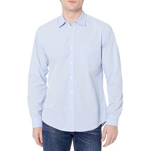 Amazon Essentials Herren Langärmeliges Business Hemd aus Popeline, Normale Passform, Light Blue, L Amazon Essentials Herren Langärmeliges Business Hemd aus Popeline, Normale Passform, Light Blue, L