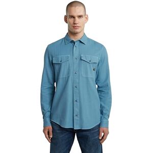 G-STAR Herren Marine Slim Hemd, Blau (Niagara gd D24963-D454-H055), S G-STAR Herren Marine Slim Hemd, Blau (Niagara gd D24963-D454-H055), S