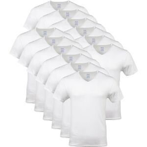 Gildan Herren V-Neck T-Shirts Multipack Style G1103, Weiß (12er-Pack), L Gildan Herren V-Neck T-Shirts Multipack Style G1103, Weiß (12er-Pack), L