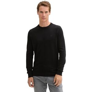 TOM TAILOR Herren 1038426 Pullover, 29999 Black, 3XL EU TOM TAILOR Herren 1038426 Pullover, 29999 Black, 3XL EU
