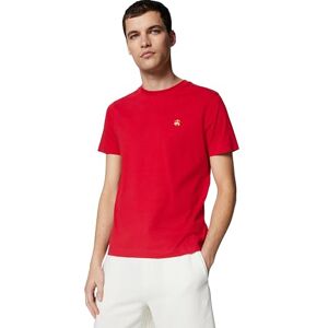 Brooks Brothers Herren-T-Shirt, kurzärmelig, Baumwolle, Rundhalsausschnitt, Logo, Rot/Ausflug, einfarbig (Getaway Solids), L Brooks Brothers Herren-T-Shirt, kurzärmelig, Baumwolle, Rundhalsausschnitt, Logo, Rot/Ausflug, einfarbig (Getaway Solids), L