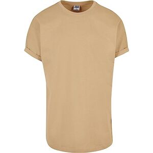 Urban Classics Herren T-Shirt Long Shaped Turnup Tee, lässiges T-Shirt für Männer, in langem Schnitt, erhältlich in vielen Farben, Unionbeige, S Urban Classics Herren T-Shirt Long Shaped Turnup Tee, lässiges T-Shirt für Männer, in langem Schnitt, erhältlich in vielen Farben, Unionbeige, S
