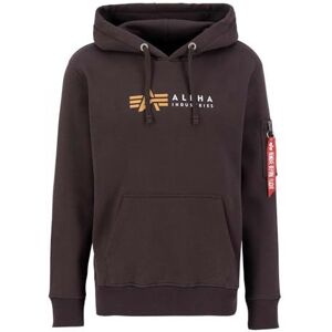 Alpha Label Hoody Kapuzensweat für Herren Hunter Brown Alpha Label Hoody Kapuzensweat für Herren Hunter Brown