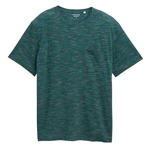 TOM TAILOR Herren 1048082 T-Shirt, 38723 Jasper Green Multi Inject, L EU TOM TAILOR Herren 1048082 T-Shirt, 38723 Jasper Green Multi Inject, L EU