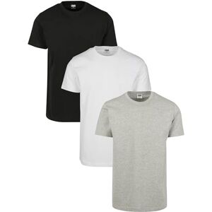 Urban Classics Herren Basic Tee 3-Pack Dreierpack T-Shirt, Black/White/Grey, XXL EU Urban Classics Herren Basic Tee 3-Pack Dreierpack T-Shirt, Black/White/Grey, XXL EU