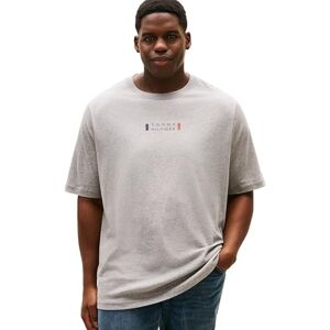 Tommy Hilfiger Herren T-Shirt Kurzarm Brand Love mit Rundhalsausschnitt, Grau (Medium Grey Heather), 2XL Tommy Hilfiger Herren T-Shirt Kurzarm Brand Love mit Rundhalsausschnitt, Grau (Medium Grey Heather), 2XL