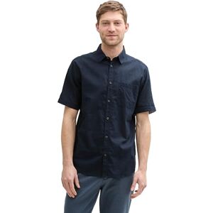 TOM TAILOR Regular Fit Kurzarmhemd mit Karomuster, Blue Multicol Check, S TOM TAILOR Regular Fit Kurzarmhemd mit Karomuster, Blue Multicol Check, S