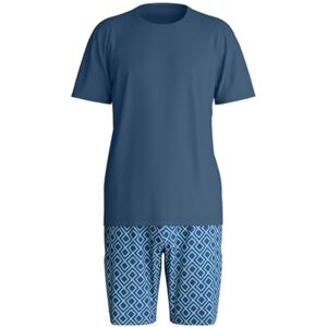 CALIDA Relax Streamline Kurz-Pyjama, Schlafanzug Herren, aus 100% Baumwolle Atlantic Blue 52-54 CALIDA Relax Streamline Kurz-Pyjama, Schlafanzug Herren, aus 100% Baumwolle Atlantic Blue 52-54