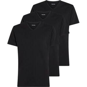 Calvin Herren 3er Pack T-Shirts Kurzarm mit V-Ausschnitt, Schwarz (Black, Black, Black), M Calvin Herren 3er Pack T-Shirts Kurzarm mit V-Ausschnitt, Schwarz (Black, Black, Black), M