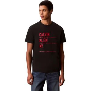 Calvin Herren T-Shirt Kurzarm Graphic mit Logo, Schwarz (Black), M Calvin Herren T-Shirt Kurzarm Graphic mit Logo, Schwarz (Black), M