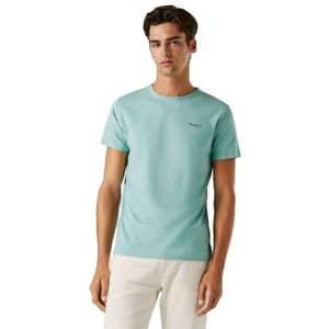 Pepe Jeans Herren Original Basic 3n T-Shirt, Blau (Dark Acqua Blue), L Pepe Jeans Herren Original Basic 3n T-Shirt, Blau (Dark Acqua Blue), L